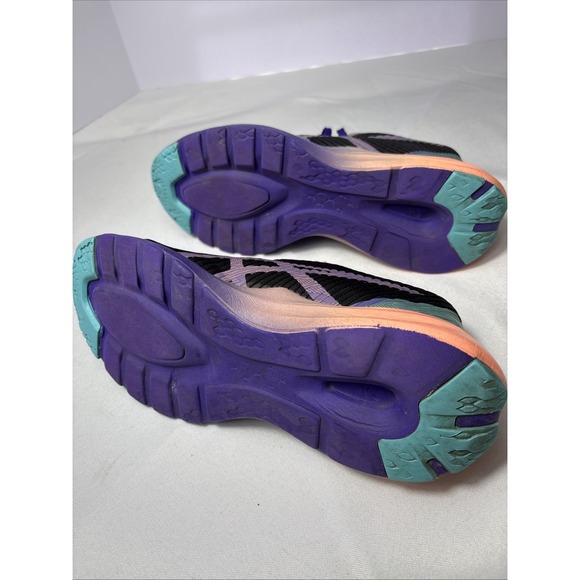 Asics Women's Size 7.5 Running Shoes 1012A985 Purple/ Teal/ Coral Sneakers EU 39 - Picture 9 of 15